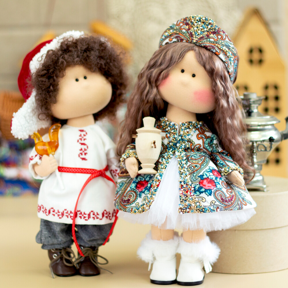 Авторские куклы в русских народных костюмах